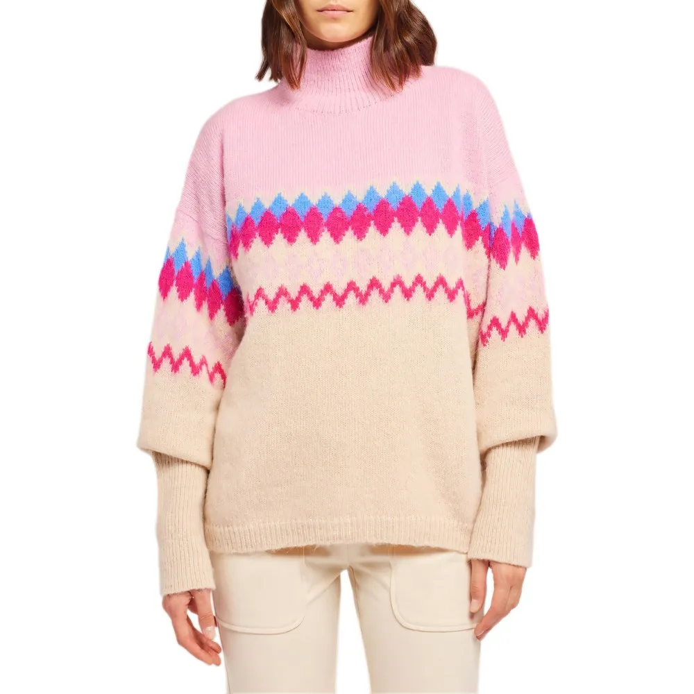 Свитер Sundek Norwegian style high neck, розовый
Свитер Sundek Norwegian style high neck, розовый