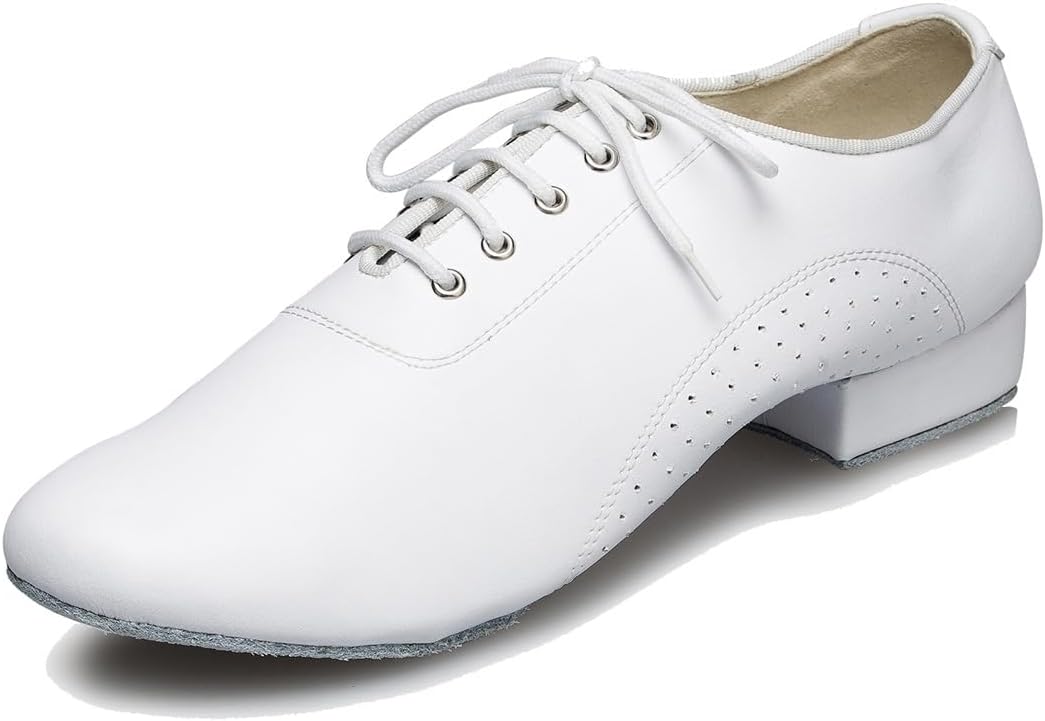 Мужские классические танцевальные туфли на шнуровке с перфорацией для сальсы, ча-ча, джаза, румбы, самбы, бальных, латинских и современных танцев Mgm-Joymod, белый
Мужские классические танцевальные туфли на шнуровке с перфорацией для сальсы, ча-ча, джаза, румбы, самбы, бальных, латинских и современных танцев Mgm-Joymod, белый