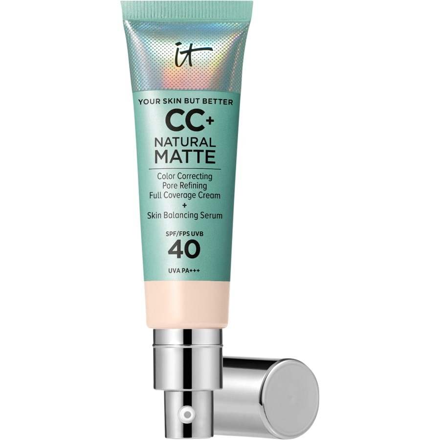 Тональная основа it Cosmetics Your Skin But Better CC+ Cream Natural Matte SPF 40, Porcelain / 32 ml
Тональная основа it Cosmetics Your Skin But Better CC+ Cream Natural Matte SPF 40, Porcelain / 32 ml