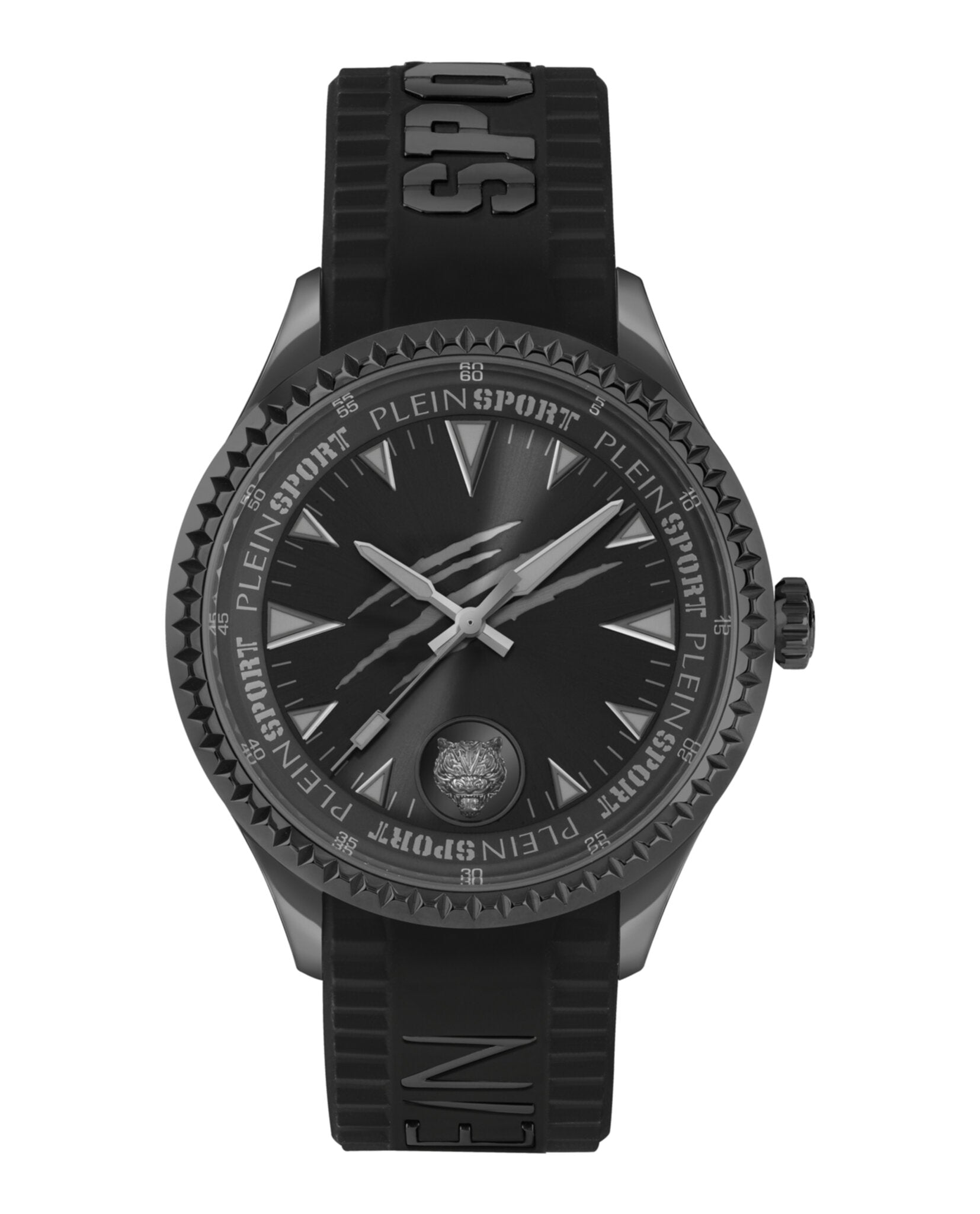 Силиконовые часы Lineman PLEIN SPORT, черный/черный/черный 
Силиконовые часы Lineman PLEIN SPORT, черный/черный/черный