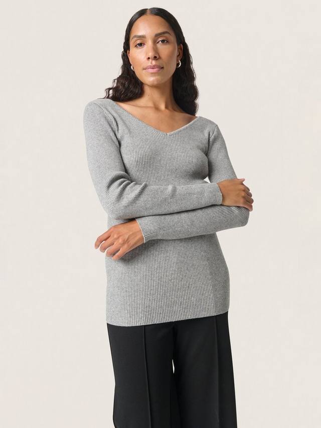 Джемпер sanja с широким v-образным вырезом Soaked In Luxury, цвет Porpoise Melange
Джемпер sanja с широким v-образным вырезом Soaked In Luxury, цвет Porpoise Melange