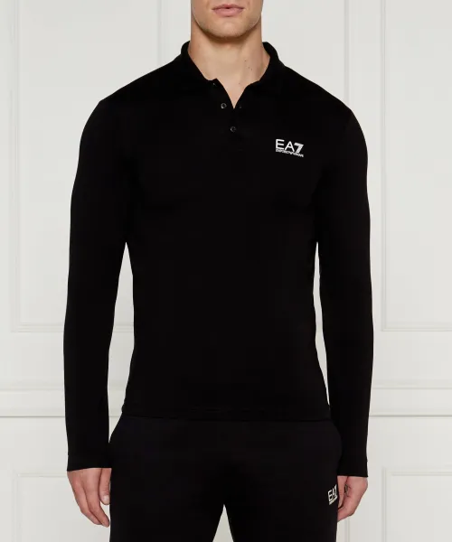 Футболка поло Regular fit Ea7, черный 
Футболка поло Regular fit Ea7, черный
