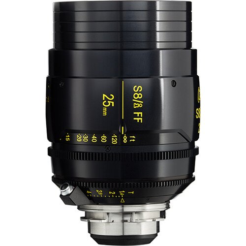 Полный кадр Cooke S8/i Plus 25 мм T1.4 с фиксированным объективом (ARRI PL, футы/метры)
Полный кадр Cooke S8/i Plus 25 мм T1.4 с фиксированным объективом (ARRI PL, футы/метры)