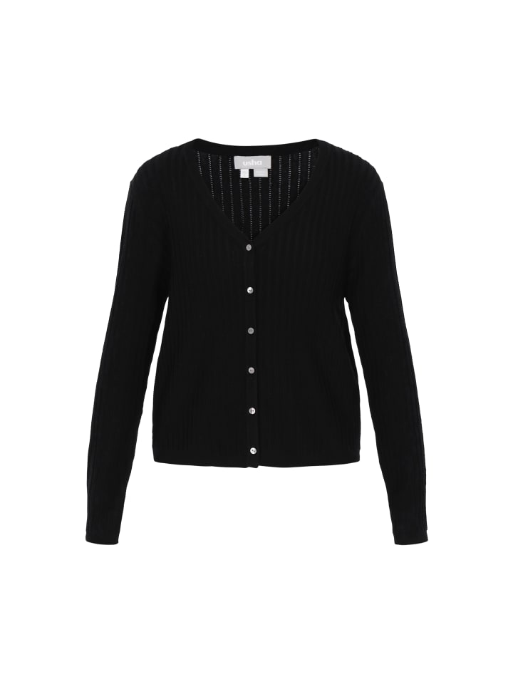 Usha Женский кардиган черного цвета
Usha Женский кардиган черного цвета