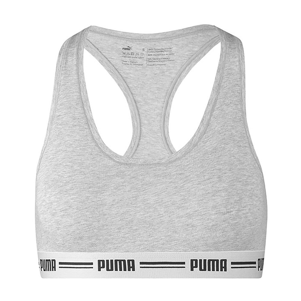 Спортивный бюстгальтер Puma Racer Back, серый
Спортивный бюстгальтер Puma Racer Back, серый