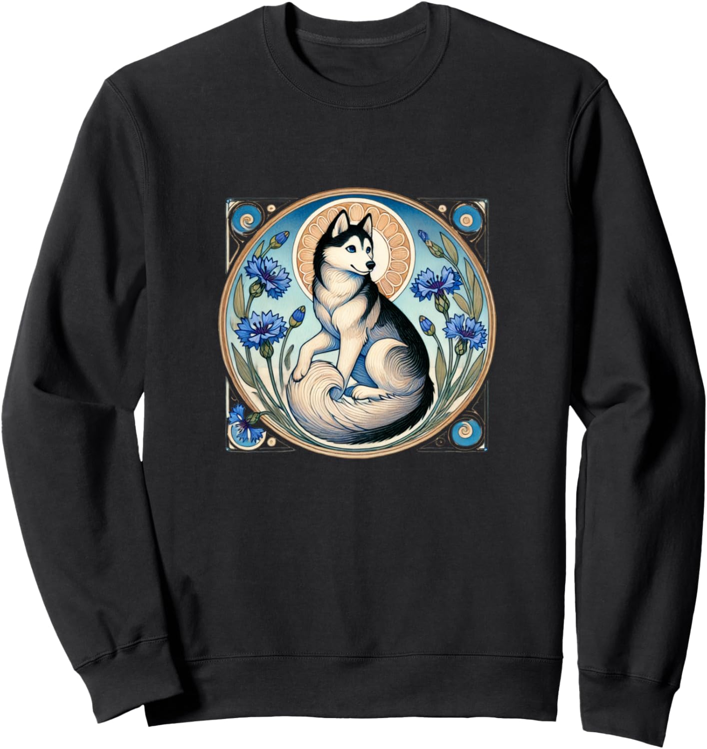 Иллюстрация сибирской хаски в стиле модерн. Толстовка с изображением хаски Cat Snugg, черный
Иллюстрация сибирской хаски в стиле модерн. Толстовка с изображением хаски Cat Snugg, черный