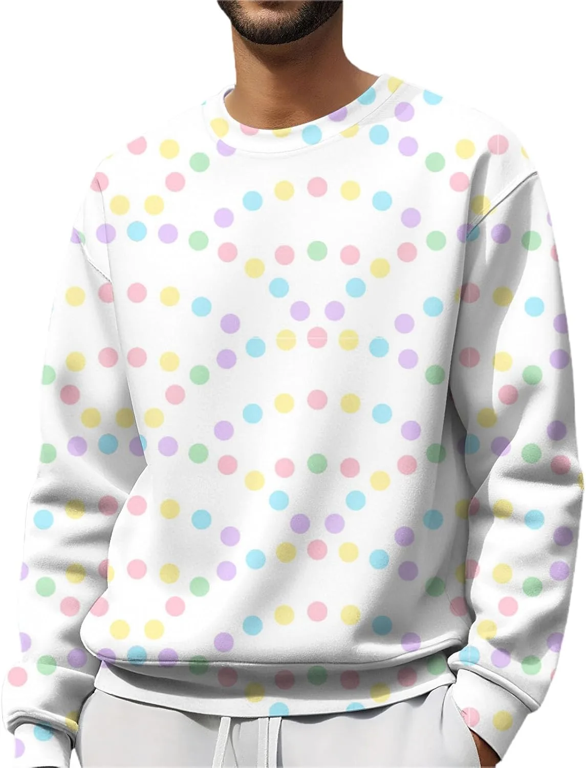 Футболка для мужчин в полоску, с длинным рукавом и свободным кроем
Футболка для мужчин в полоску, с длинным рукавом и свободным кроем