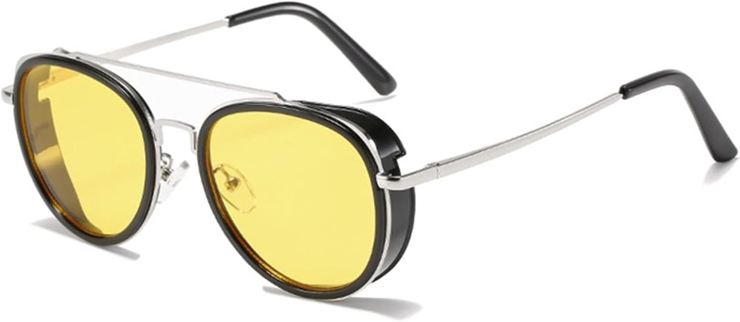 Круглые солнцезащитные очки в стиле панк с металлическим корпусом, модель 2026, для мужчин и женщин, для отдыха на природе, пляжа и в тени (цвет: C, размер: средний) MTZJH, One Color
Круглые солнцезащитные очки в стиле панк с металлическим корпусом, модель 2026, для мужчин и женщин, для отдыха на природе, пляжа и в тени (цвет: C, размер: средний) MTZJH, One Color