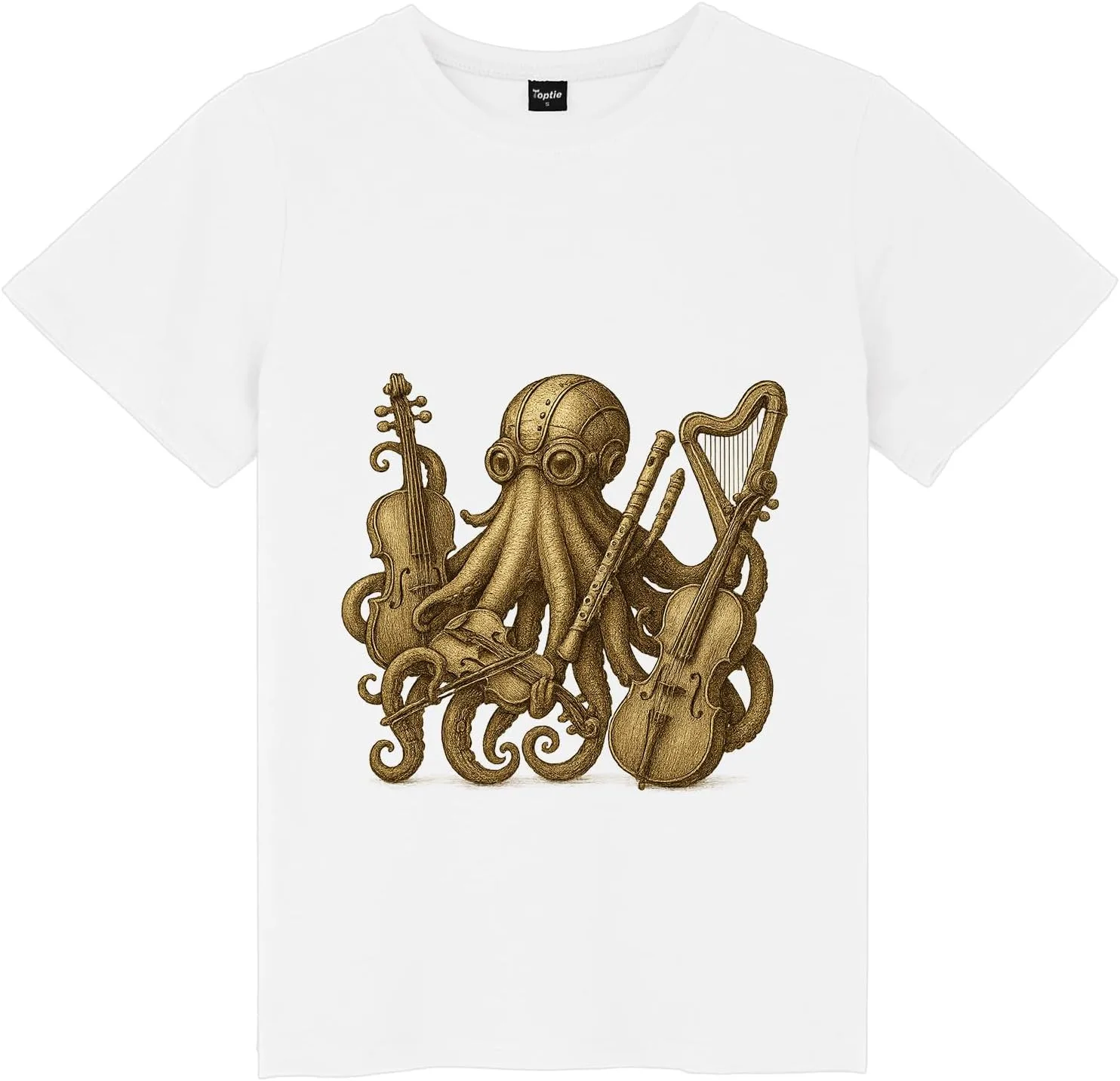 Футболка TopTie Golden Sand Octopus Musician, Unisex Cotton Crewneck
Футболка TopTie Golden Sand Octopus Musician, Unisex Cotton Crewneck