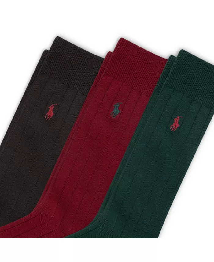 3 пары мужских повседневных носков из хлопкового рибана Polo Ralph Lauren, мультиколор
3 пары мужских повседневных носков из хлопкового рибана Polo Ralph Lauren, мультиколор