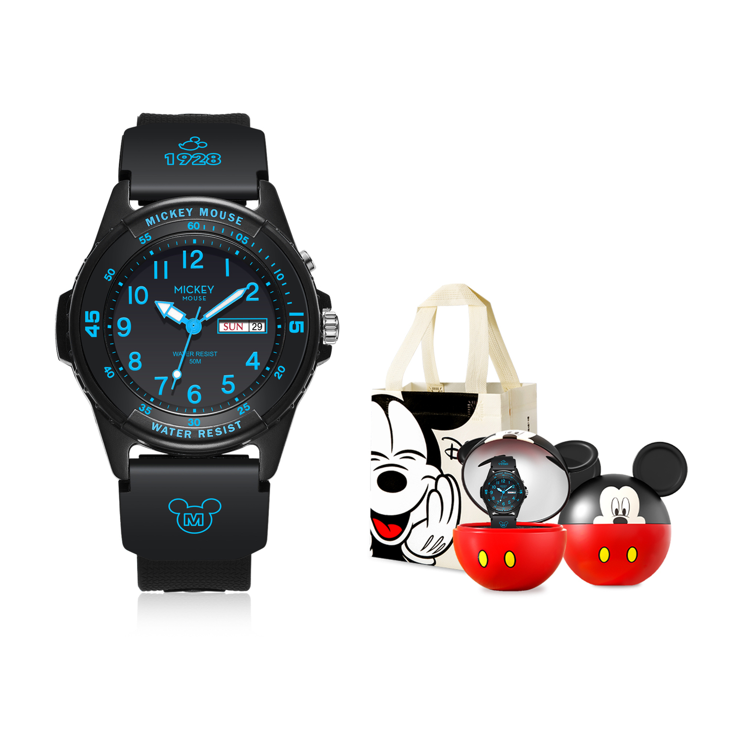 Disney Часы Mickey Collaboration Mickey Series с кварцевым механизмом и силиконовым ремешком унисекс, черный циферблат
Disney Часы Mickey Collaboration Mickey Series с кварцевым механизмом и силиконовым ремешком унисекс, черный циферблат