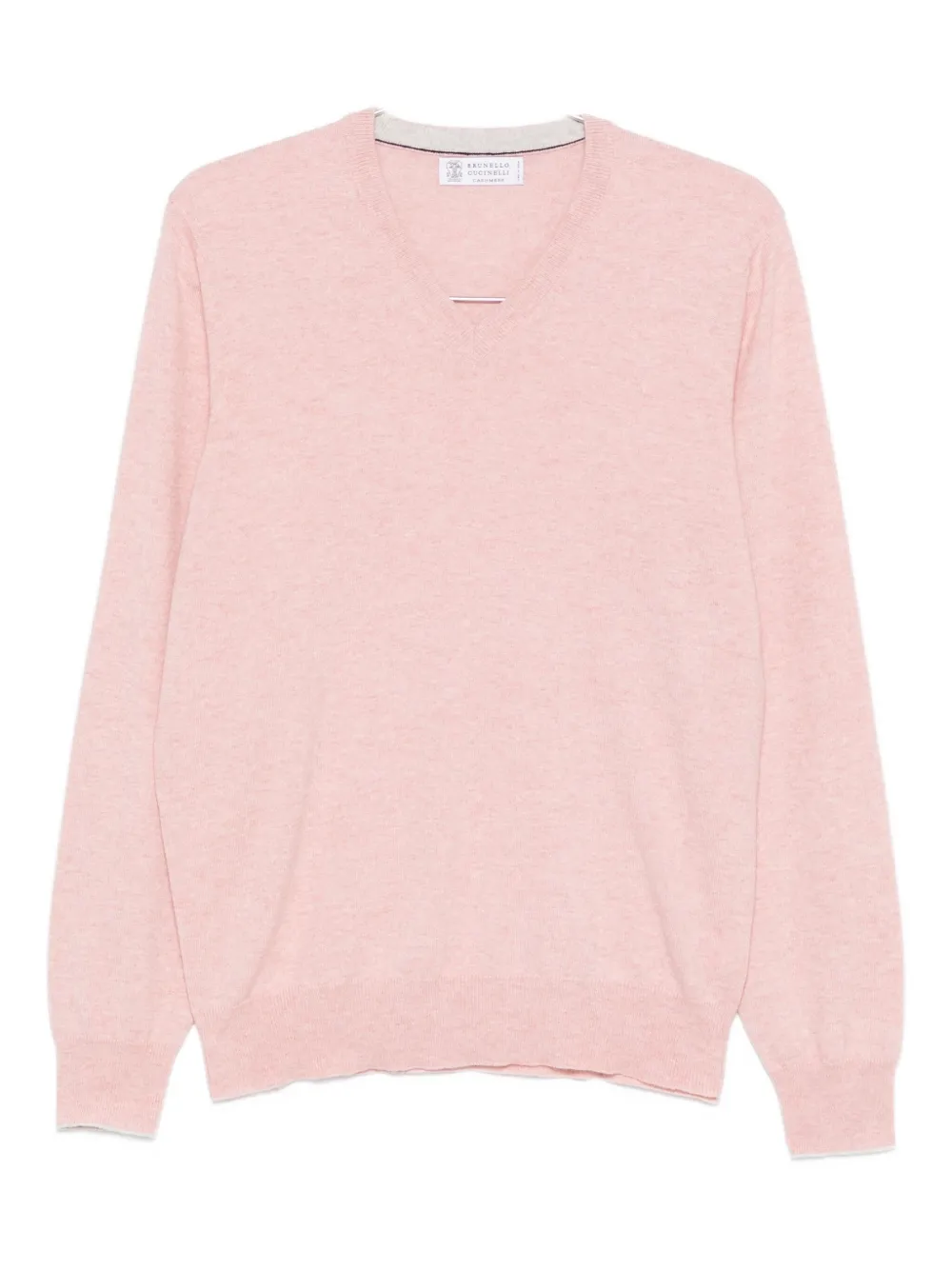 Кашемировый свитер с V-образным вырезом Brunello Cucinelli, розовый
Кашемировый свитер с V-образным вырезом Brunello Cucinelli, розовый