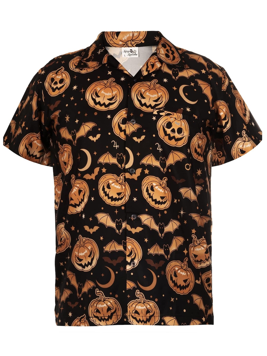 Рубашка King Kameha Helloween Pumpkin Bat, сепия
Рубашка King Kameha Helloween Pumpkin Bat, сепия