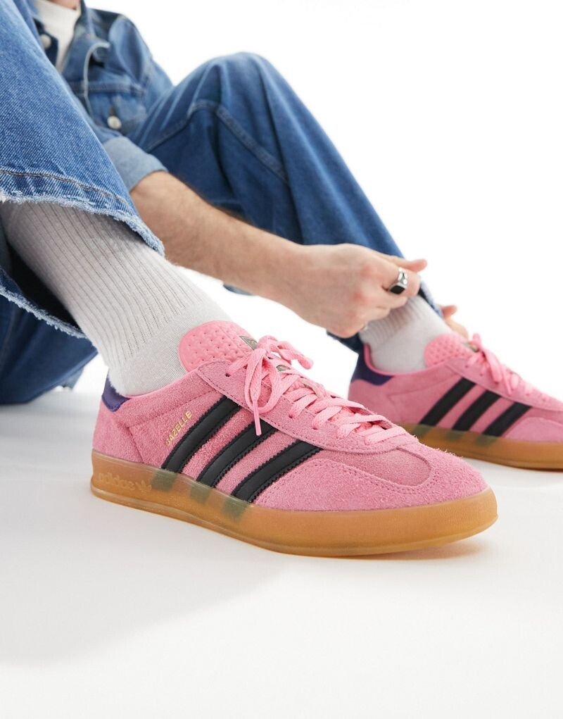 Розовые и черные кроссовки adidas Gazelle Indoor с резиновой подошвой, Черный, Розовые и черные кроссовки adidas Gazelle Indoor с резиновой подошвой
Розовые и черные кроссовки adidas Gazelle Indoor с резиновой подошвой, Черный, Розовые и черные кроссовки adidas Gazelle Indoor с резиновой подошвой