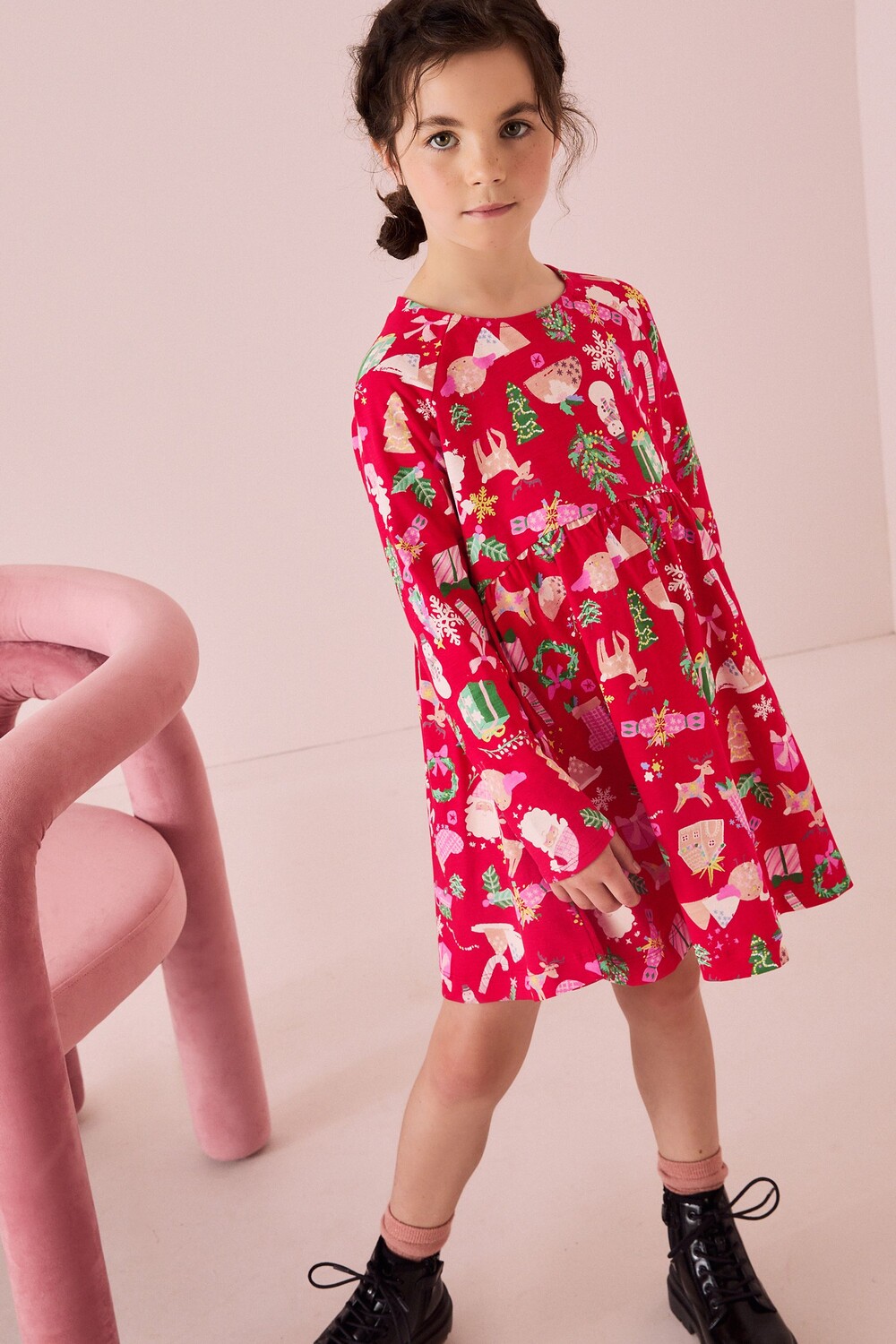 Платье из 100% хлопкового трикотажа с длинными рукавами (3 16 лет) Next, красный
Платье из 100% хлопкового трикотажа с длинными рукавами (3 16 лет) Next, красный