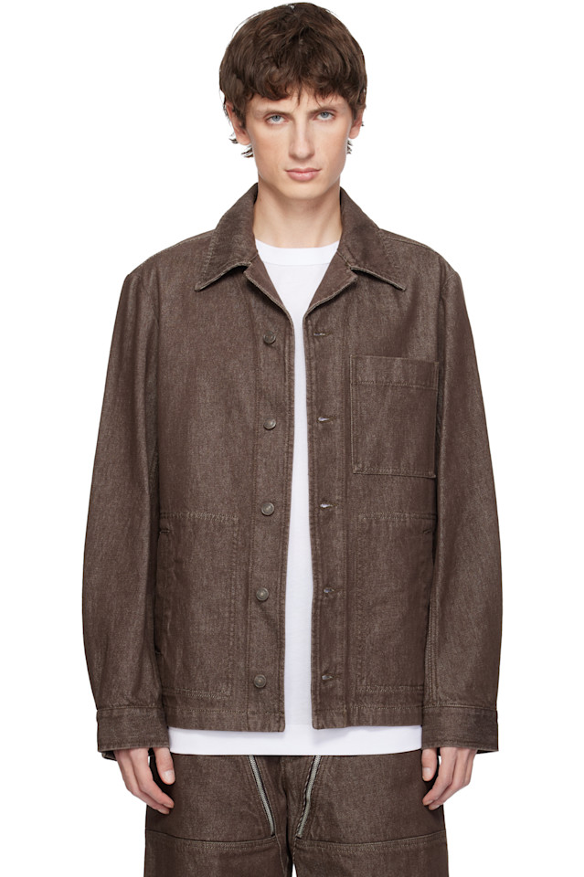 Джинсовая рубашка-куртка Dries Van Noten, коричневый
Джинсовая рубашка-куртка Dries Van Noten, коричневый