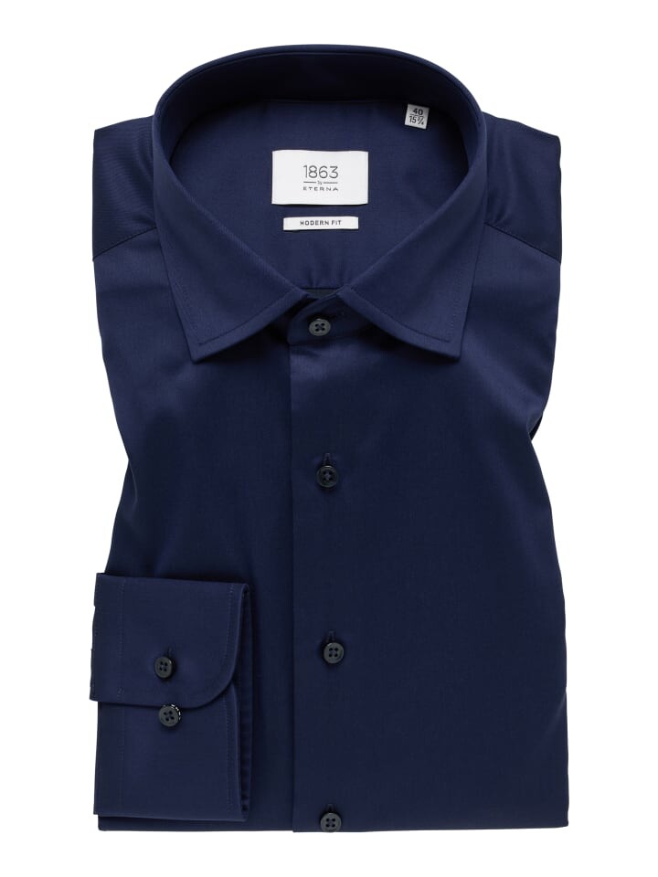 Рубашка Eterna, морской 
Рубашка Eterna, морской