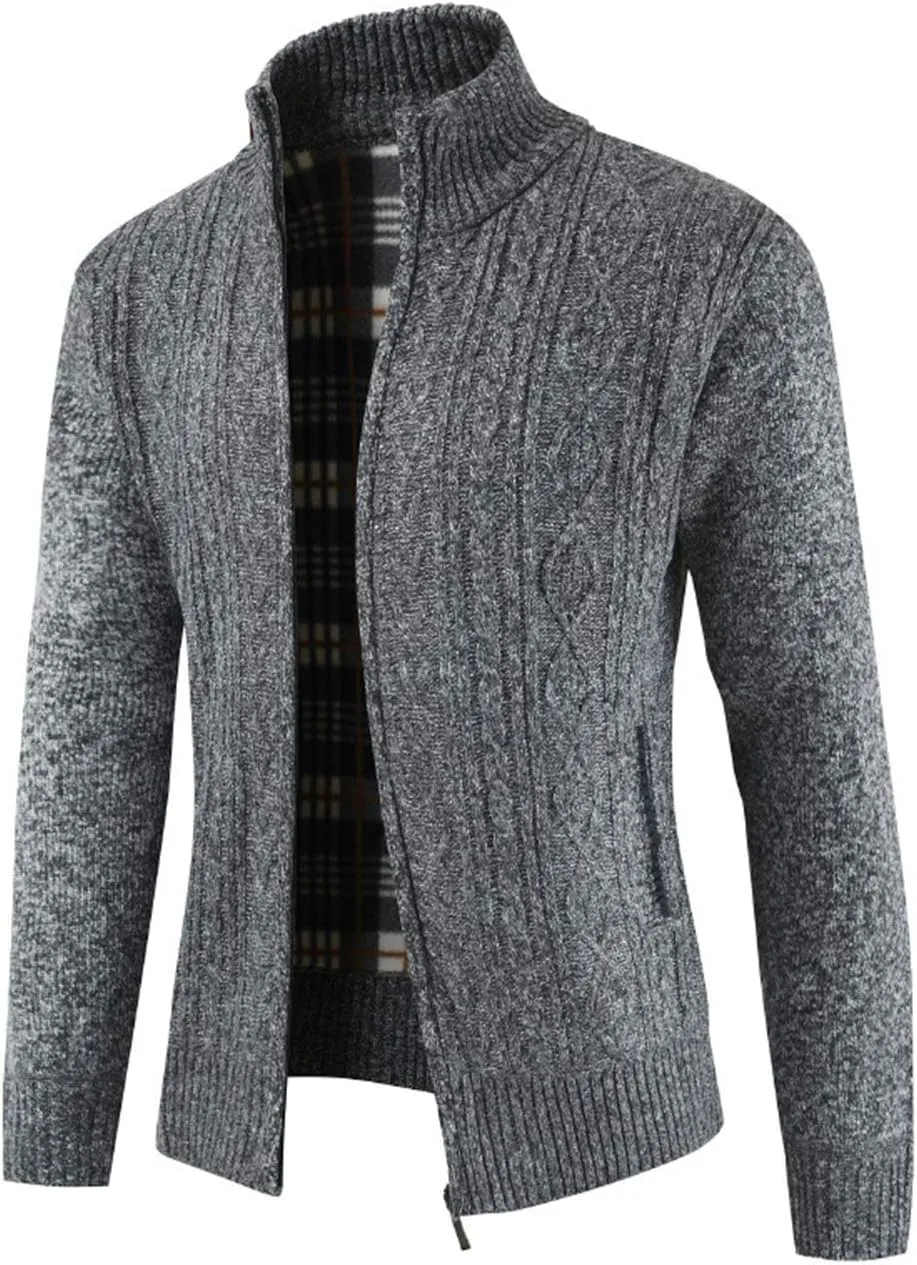 Мужской вязаный кардиган Vintage с длинным рукавом и молнией SOMTHRON
Мужской вязаный кардиган Vintage с длинным рукавом и молнией SOMTHRON