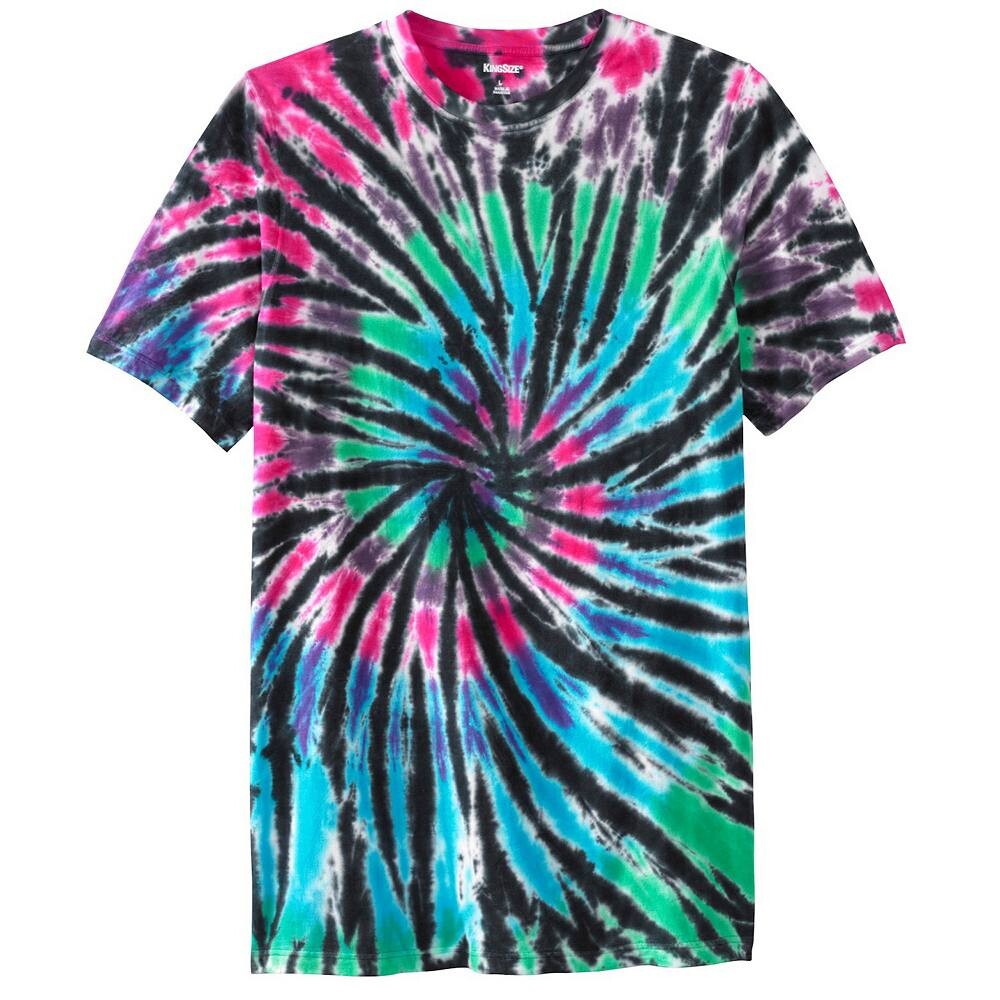 Мужская большая и высокая легкая футболка удлиненной длины Kingsize с круглым вырезом с принтом тай-дай KingSize, цвет Black Tie Dye
Мужская большая и высокая легкая футболка удлиненной длины Kingsize с круглым вырезом с принтом тай-дай KingSize, цвет Black Tie Dye