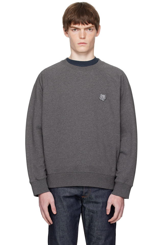 Свитшот оверсайз с нашивкой в виде головы лисы Maison Kitsuné, серый
Свитшот оверсайз с нашивкой в виде головы лисы Maison Kitsuné, серый