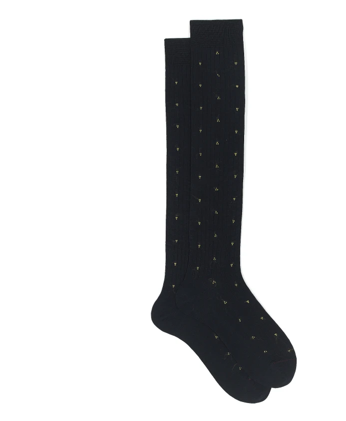 Хлопковые длинные носки с желтой вышивкой Gallo, мультиколор
Хлопковые длинные носки с желтой вышивкой Gallo, мультиколор