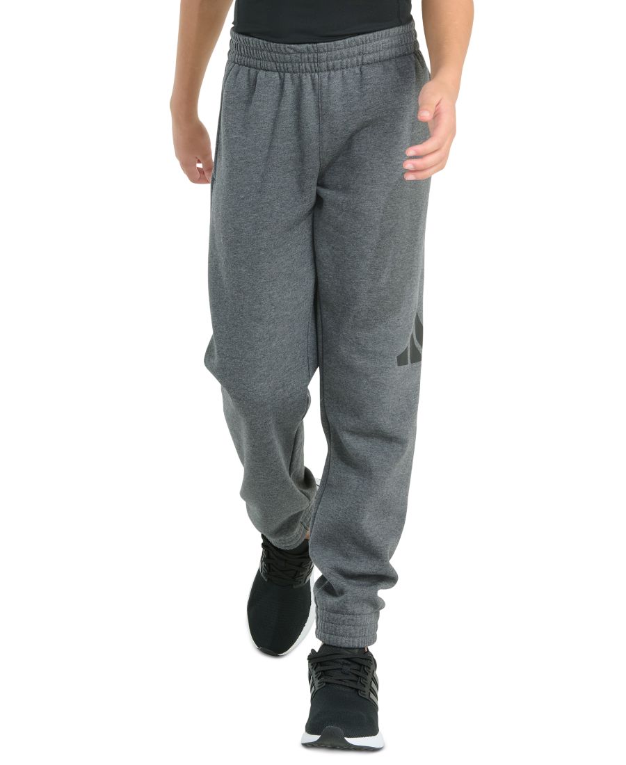 Спортивные брюки-джоггеры из флиса с эластичным поясом и большим логотипом для мальчиков Adidas, Medium Grey Heather
Спортивные брюки-джоггеры из флиса с эластичным поясом и большим логотипом для мальчиков Adidas, Medium Grey Heather