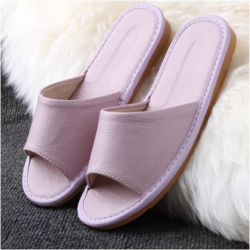 Шлепанцы с открытым носком GHYUB из натуральной кожи - летние сандалии для мужчин и женщин, для дома и улицы, фиолетовый
Шлепанцы с открытым носком GHYUB из натуральной кожи - летние сандалии для мужчин и женщин, для дома и улицы, фиолетовый