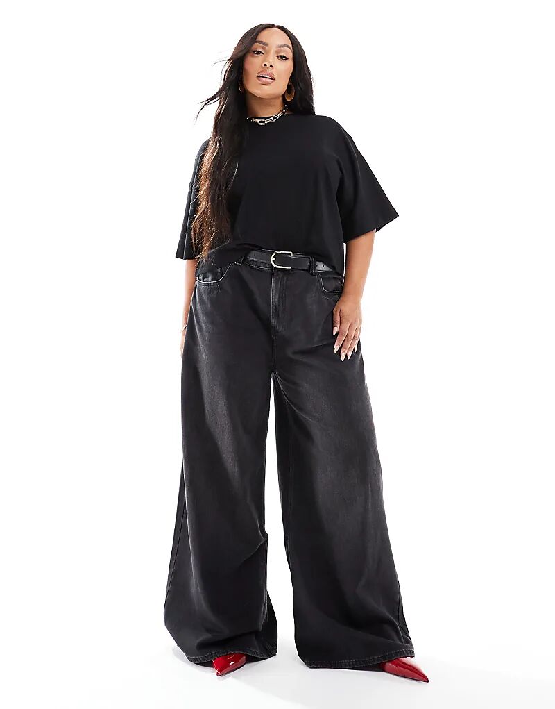 Мягкие широкие джинсы черного цвета ASOS
Мягкие широкие джинсы черного цвета ASOS