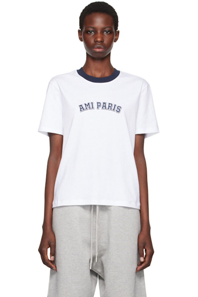 Белая футболка «Ami Paris»
Белая футболка «Ami Paris»