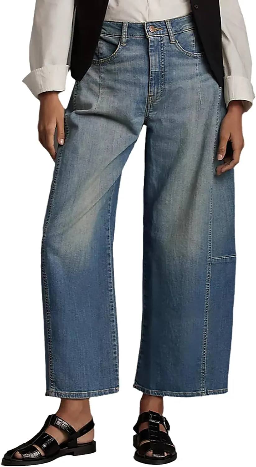 Женские джинсы классические с высокой талией, широкие, прямые, в стиле пэчворк QLAUYIOE
Женские джинсы классические с высокой талией, широкие, прямые, в стиле пэчворк QLAUYIOE