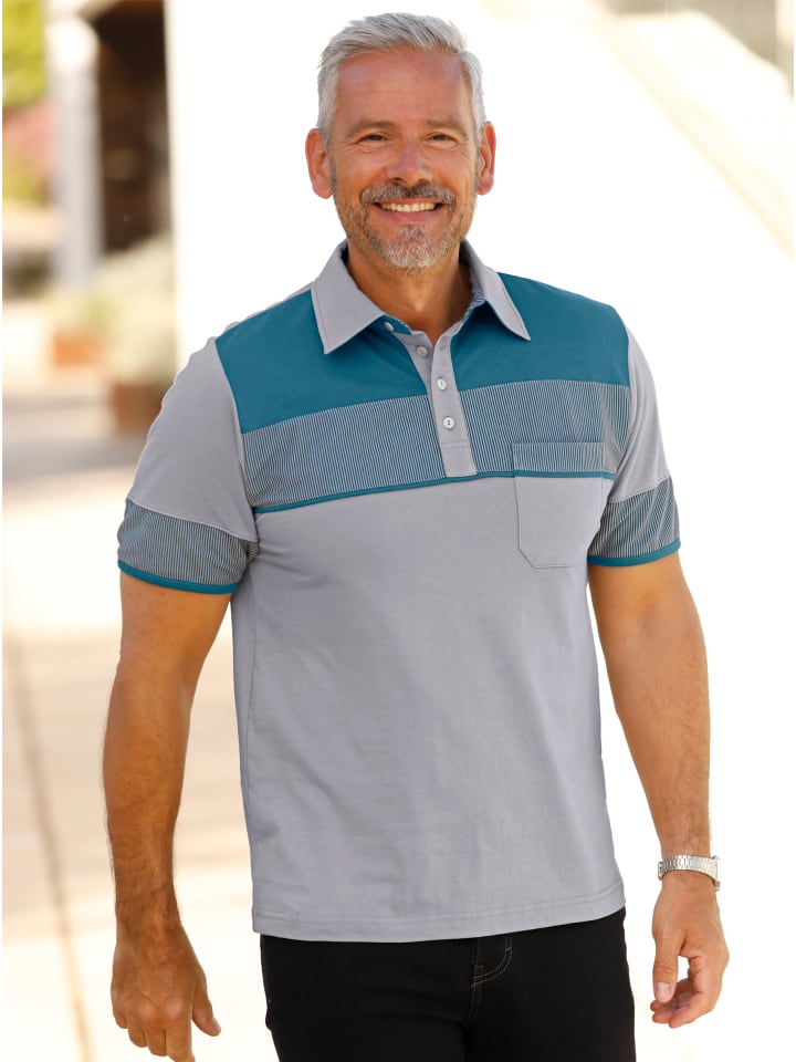 Рубашка-поло с короткими рукавами в топазово-сером цвете WITT WEIDEN
Рубашка-поло с короткими рукавами в топазово-сером цвете WITT WEIDEN