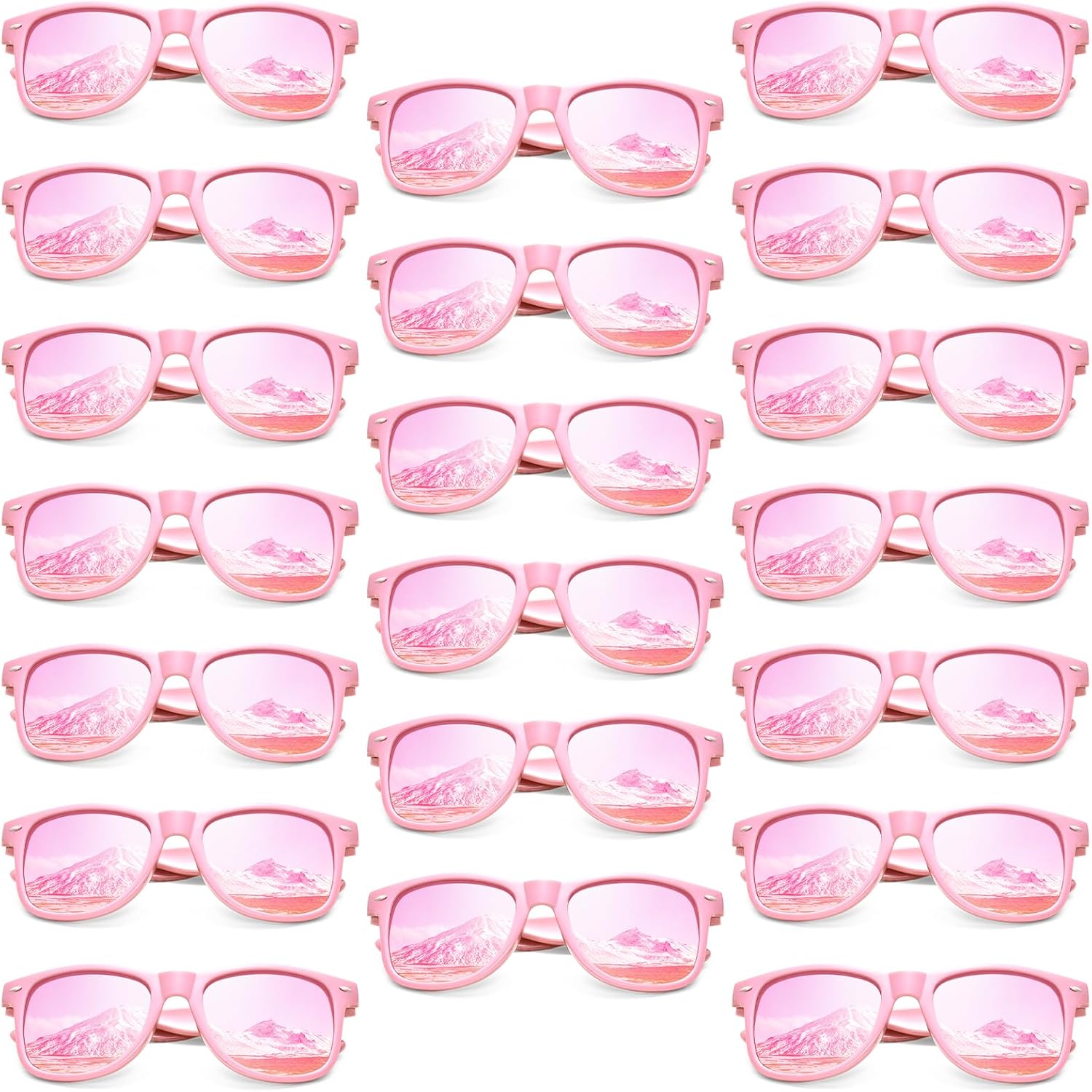 Pibupibu, набор из 10/20 неоновых солнцезащитных очков для женщин и мужчин, оптовая продажа, ретро-очки в стиле 80-х, красочные зеркальные, для вечеринок, для взрослых и мужчин, Pink 20 Packs
Pibupibu, набор из 10/20 неоновых солнцезащитных очков для женщин и мужчин, оптовая продажа, ретро-очки в стиле 80-х, красочные зеркальные, для вечеринок, для взрослых и мужчин, Pink 20 Packs