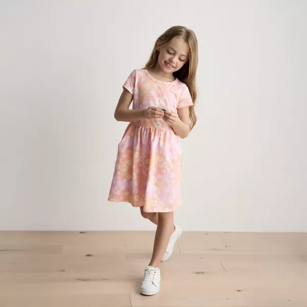 Платье с коротким рукавом и карманом для девочек 4-12 лет Jumping Beans, цвет tyedye flower pink
Платье с коротким рукавом и карманом для девочек 4-12 лет Jumping Beans, цвет tyedye flower pink