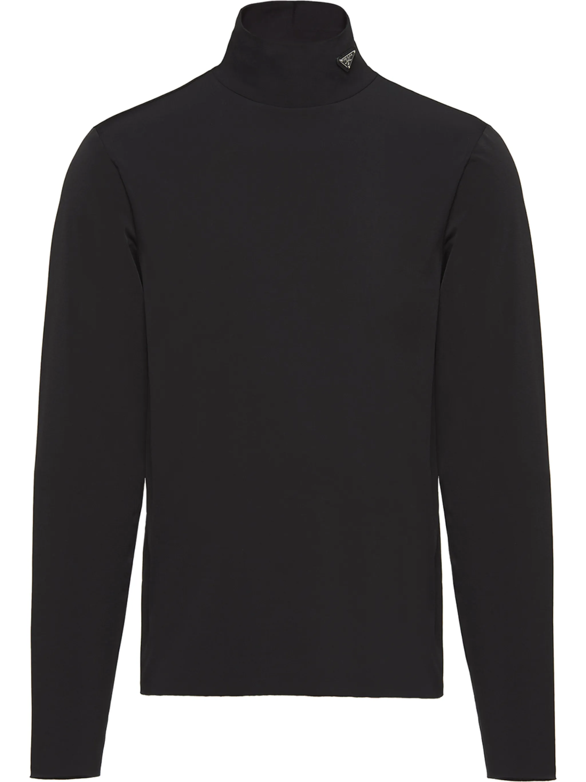 Футболка из джерси с высоким воротником Prada, черный
Футболка из джерси с высоким воротником Prada, черный