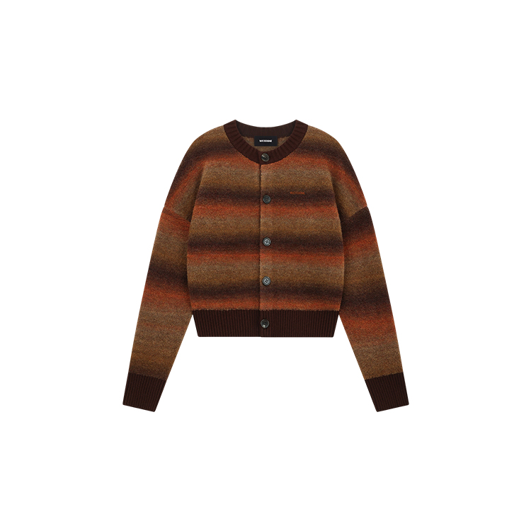 Кардиган в полоску с эффектом омбре WE11DONE, коричневый
Кардиган в полоску с эффектом омбре WE11DONE, коричневый
