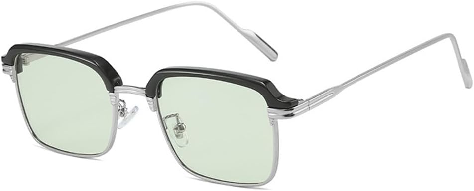 Солнцезащитные очки в стиле ретро квадратной формы для женщин, модные прозрачные линзы с градиентом цвета океана, защита от ультрафиолета UV400 для мужчин MTZJH, Black Silver Green
Солнцезащитные очки в стиле ретро квадратной формы для женщин, модные прозрачные линзы с градиентом цвета океана, защита от ультрафиолета UV400 для мужчин MTZJH, Black Silver Green