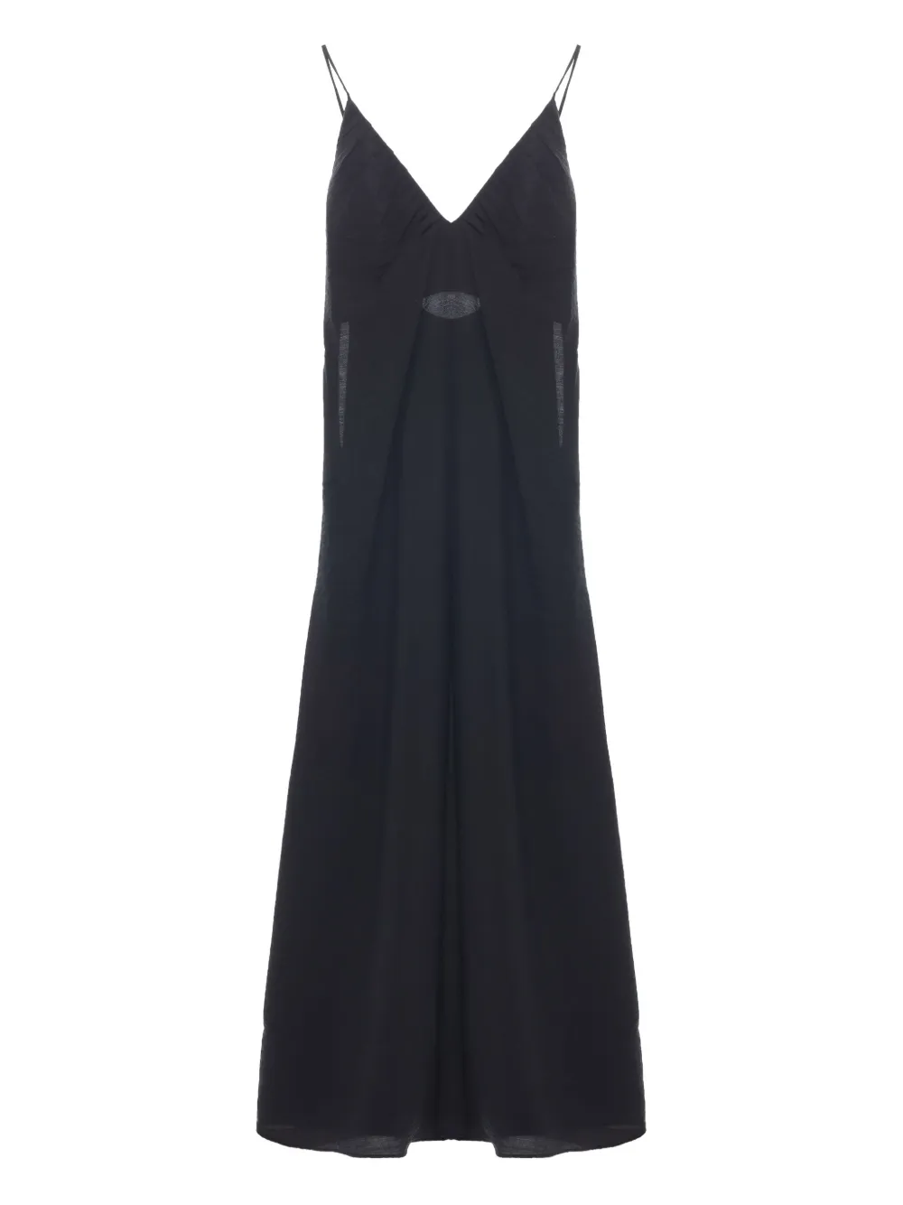 Платье макси с V-образным вырезом и завязками Róhe, черный
Платье макси с V-образным вырезом и завязками Róhe, черный