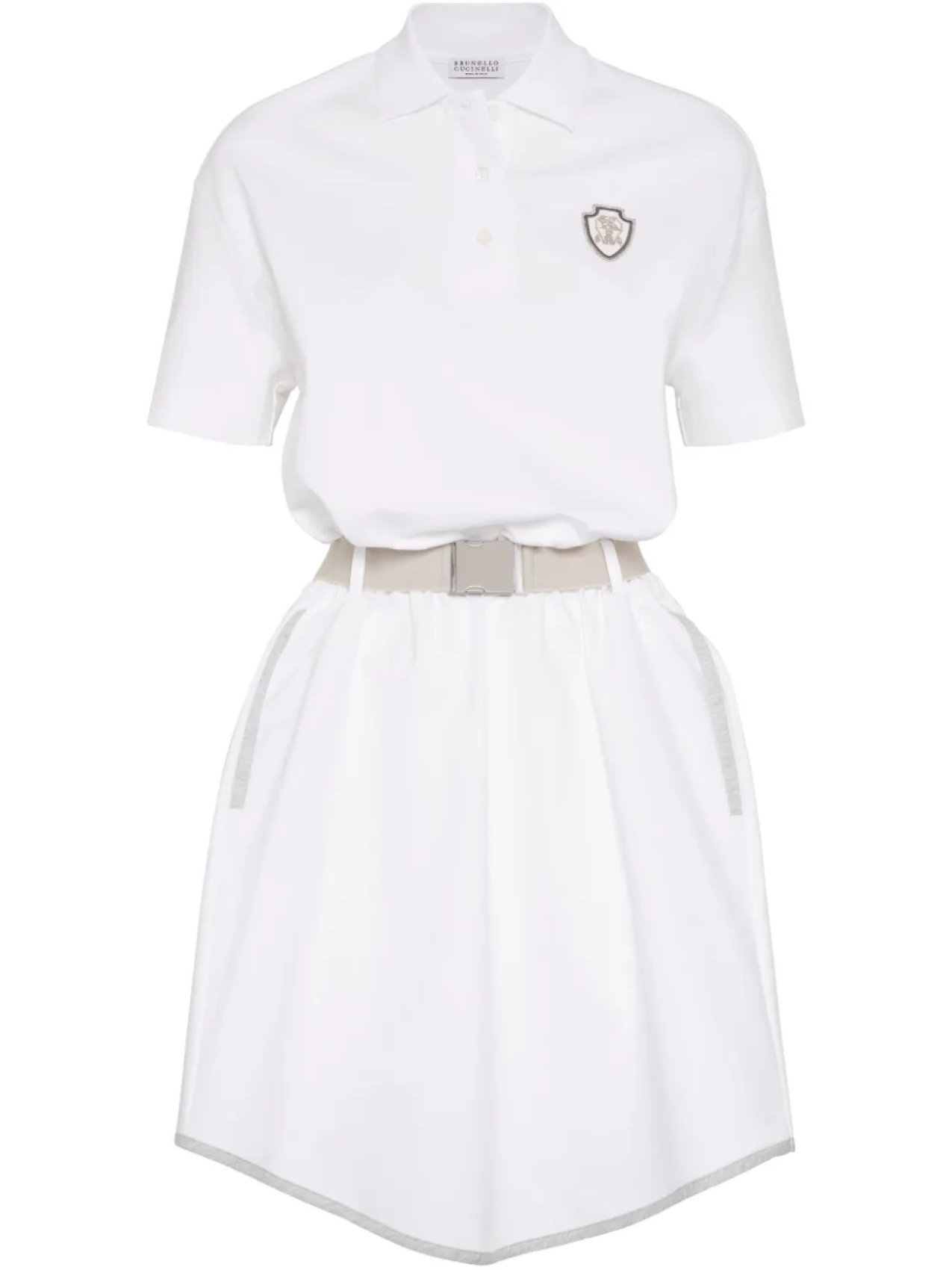 Платье с воротником поло Brunello Cucinelli, белый
Платье с воротником поло Brunello Cucinelli, белый