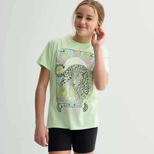 Футболка с принтом oversize для девочек 7-20 лет с коротким рукавом в обычном и плюс размерах So, цвет sundazed tour leopard
Футболка с принтом oversize для девочек 7-20 лет с коротким рукавом в обычном и плюс размерах So, цвет sundazed tour leopard