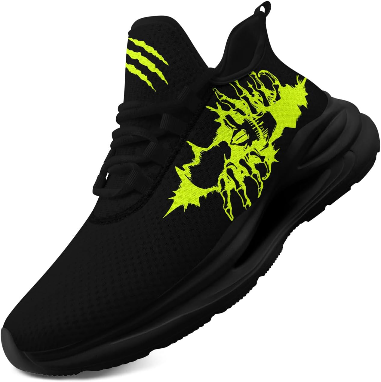 Мужские кроссовки с граффити в стиле фанк, сетчатые спортивные теннисные туфли с изображением черепа, легкие повседневные кроссовки для бега на Хэллоуин Coolcustomize, черный
Мужские кроссовки с граффити в стиле фанк, сетчатые спортивные теннисные туфли с изображением черепа, легкие повседневные кроссовки для бега на Хэллоуин Coolcustomize, черный
