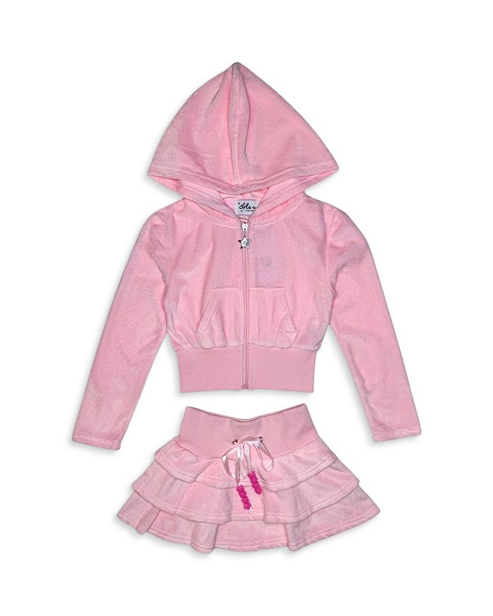Детский комплект "Margot Velour": худи с рюшами и юбка — для малышек и девочек постарше Lola + The Boys, розовый
Детский комплект "Margot Velour": худи с рюшами и юбка — для малышек и девочек постарше Lola + The Boys, розовый