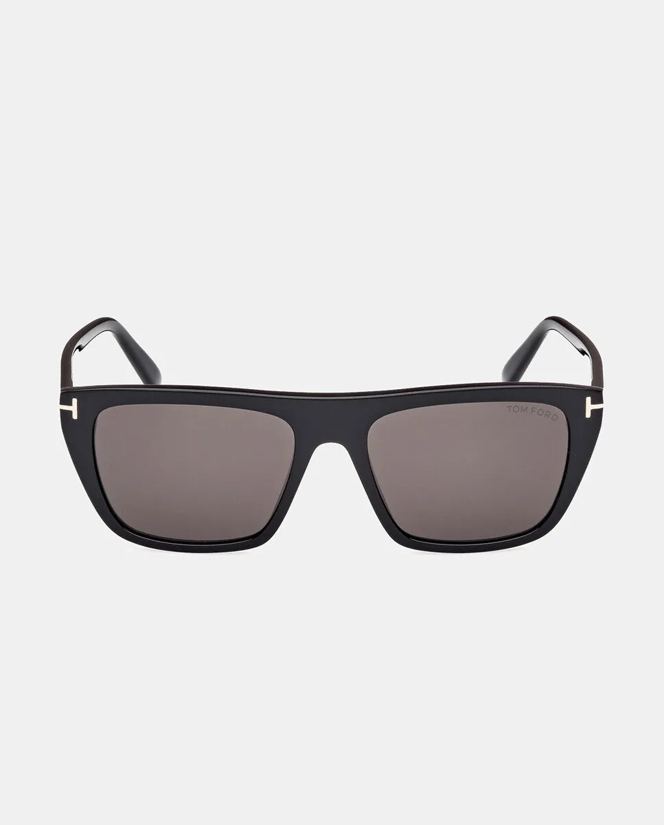 Прямоугольные мужские солнцезащитные очки из черного ацетата Tom Ford, черный
Прямоугольные мужские солнцезащитные очки из черного ацетата Tom Ford, черный