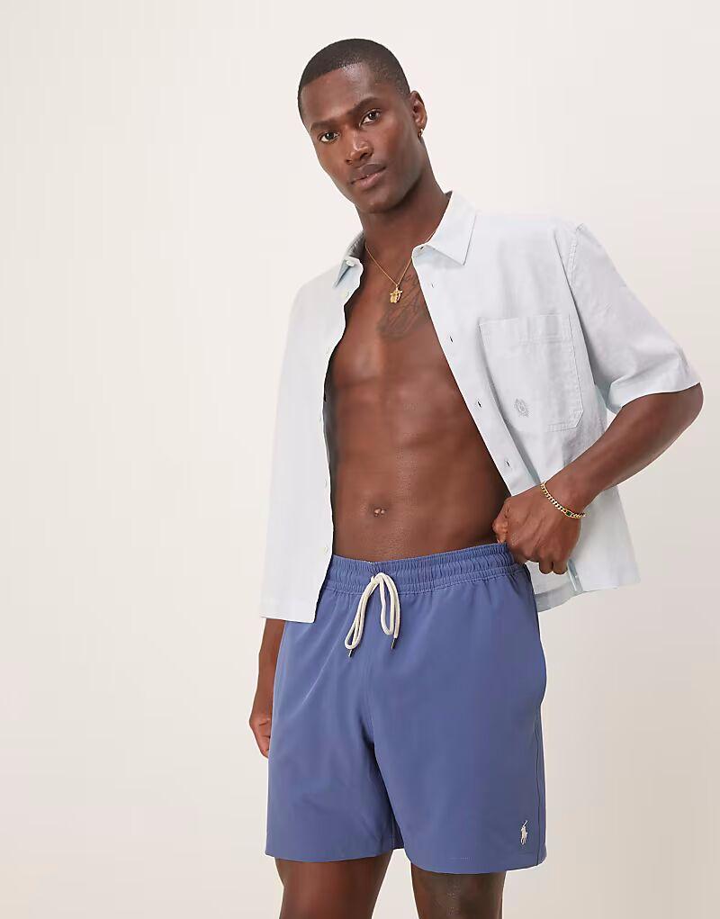 Шорты для плавания Polo Ralph Lauren Traveler icon logo в средне-синем цвете
Шорты для плавания Polo Ralph Lauren Traveler icon logo в средне-синем цвете
