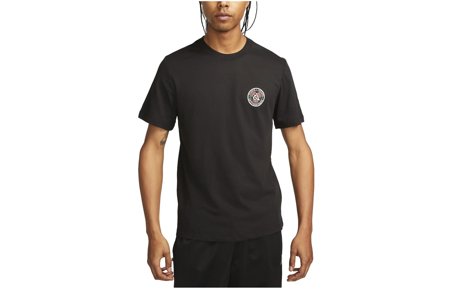 Футболка мужская черная Nike, черный 
Футболка мужская черная Nike, черный