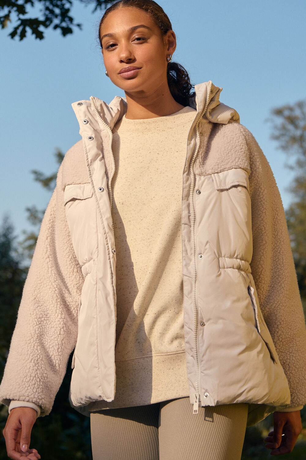 Куртка с нашивками Тедди Борг Next, экрю
Куртка с нашивками Тедди Борг Next, экрю