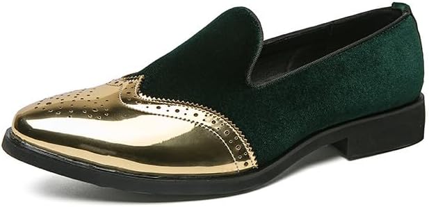 Мужские бархатные лоферы Santimon с золотыми крыльями и брогами, модные туфли для вечеринки, свадьбы и смокинга
Мужские бархатные лоферы Santimon с золотыми крыльями и брогами, модные туфли для вечеринки, свадьбы и смокинга