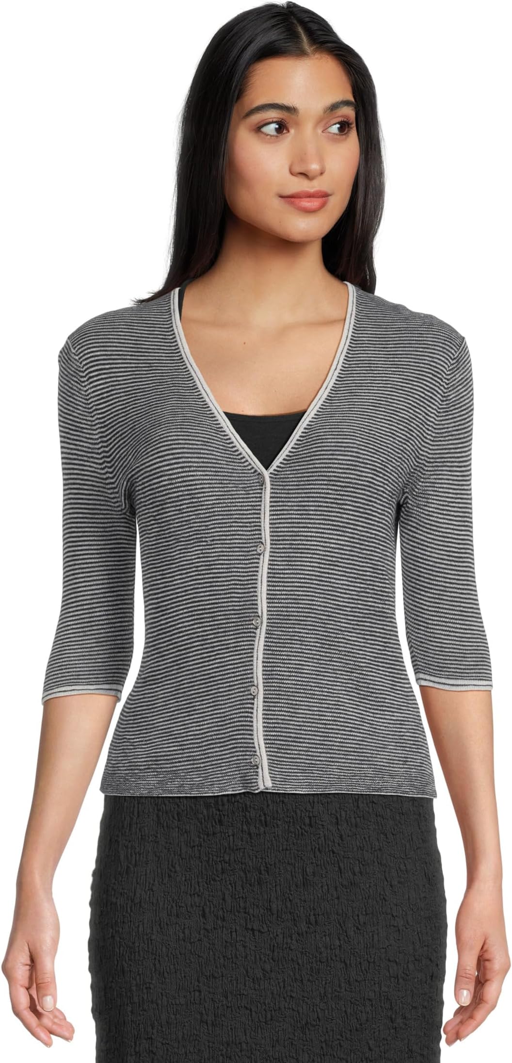 Свитер Vince Microstripe V-neck Cardigan, Off White/Coastal Blue
Свитер Vince Microstripe V-neck Cardigan, Off White/Coastal Blue