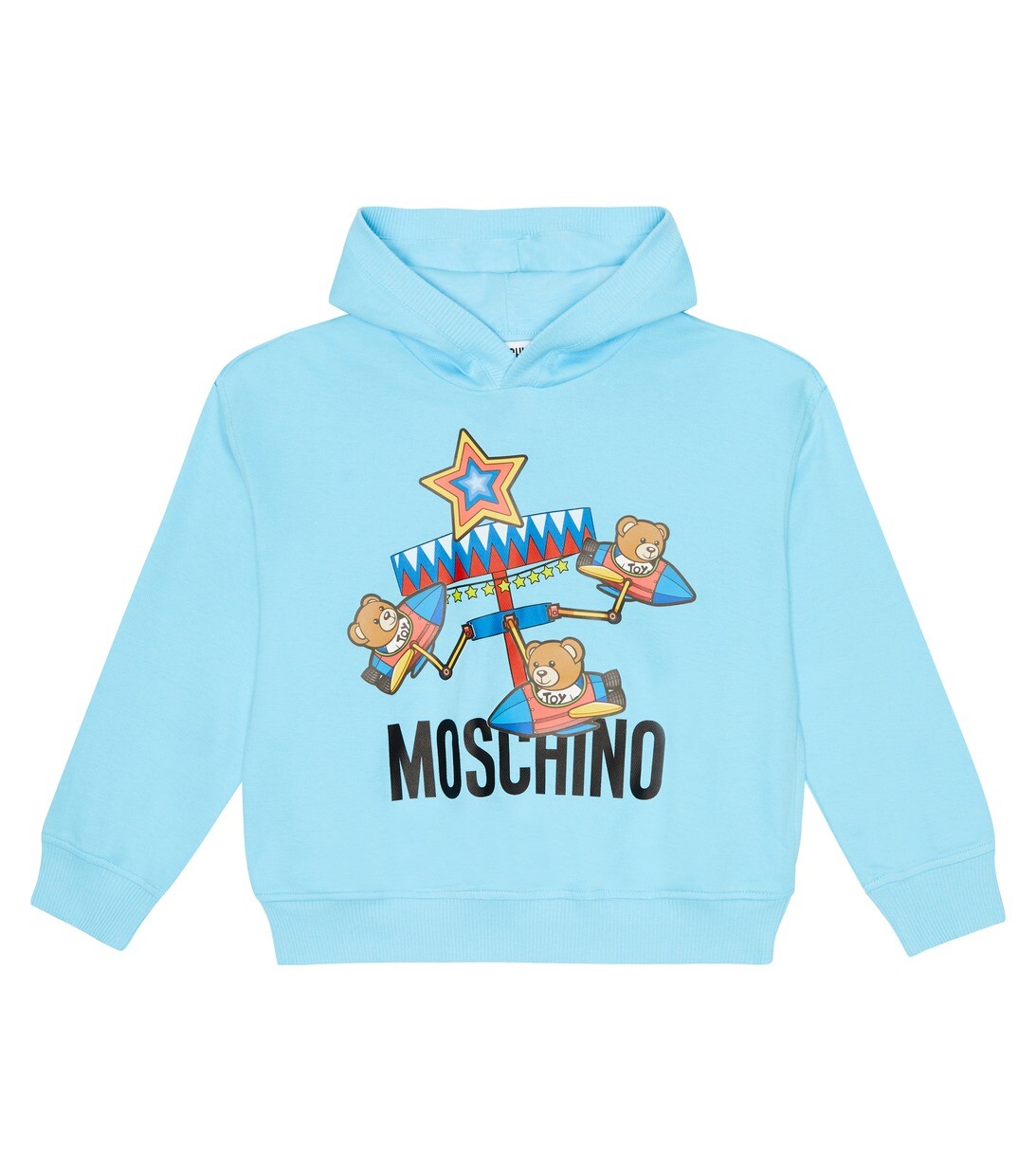 Худи с принтом Teddy Bear Moschino, синий 
Худи с принтом Teddy Bear Moschino, синий