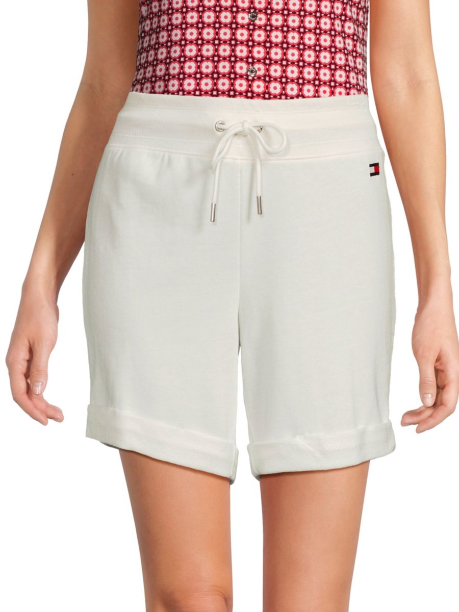 Шорты из смеси ткани с завязками Tommy Hilfiger, цвет Eggshell 
Шорты из смеси ткани с завязками Tommy Hilfiger, цвет Eggshell