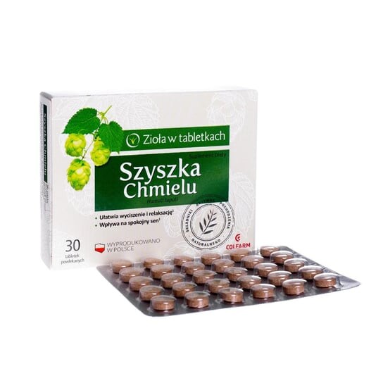 Hop Cone, Добавка , 30 таблеток, покрытых оболочкой. Colfarm